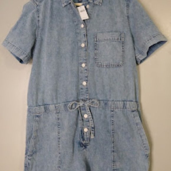 NWT Gap Factory Denim Romper - Picture 1 of 8